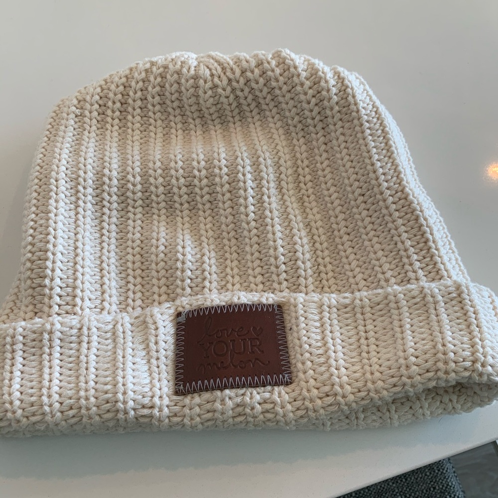 Love your melon knit hat